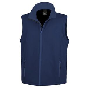Result Mens Printable Softshell Body Warmer / Navy